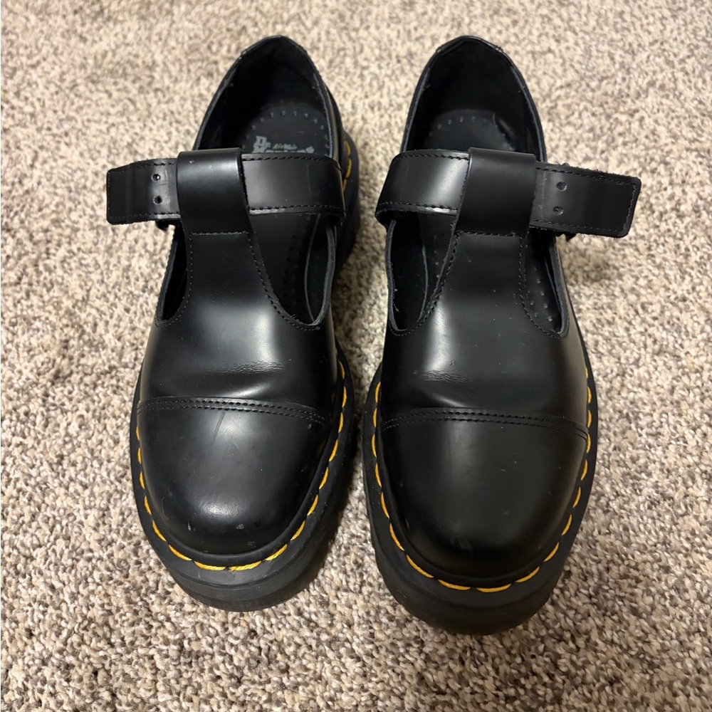 Doc Marten Bethan T-Bar Platform Shoe: black, size 7